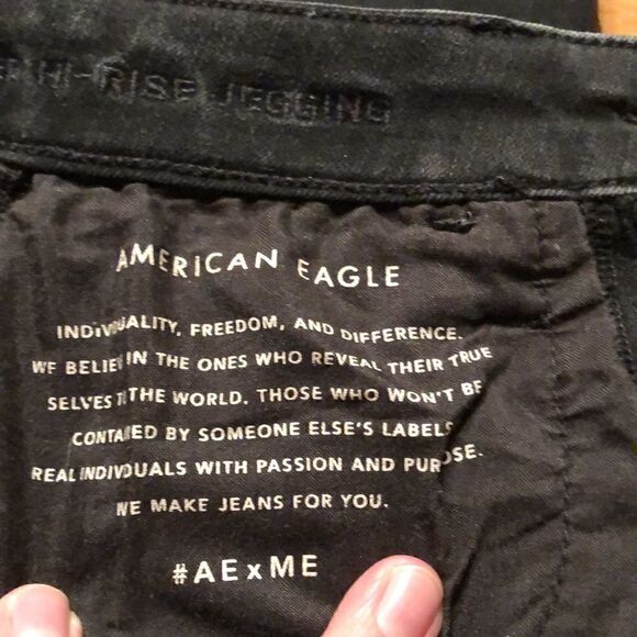 America Eagle Outfitters 360 Next Level Super Hi-Rise Jegging 0 short - Picture 10 of 16